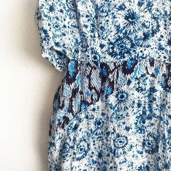 ECOTE x URBAN OUTFITTERS | Blue Maxi Dress Cutout Sides Shipwreck | Size Small - Picture 5 of 7